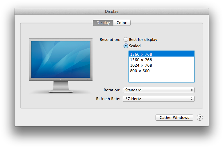 Setting The Display Resolutions - Displaylink Mac (782x522), Png Download
