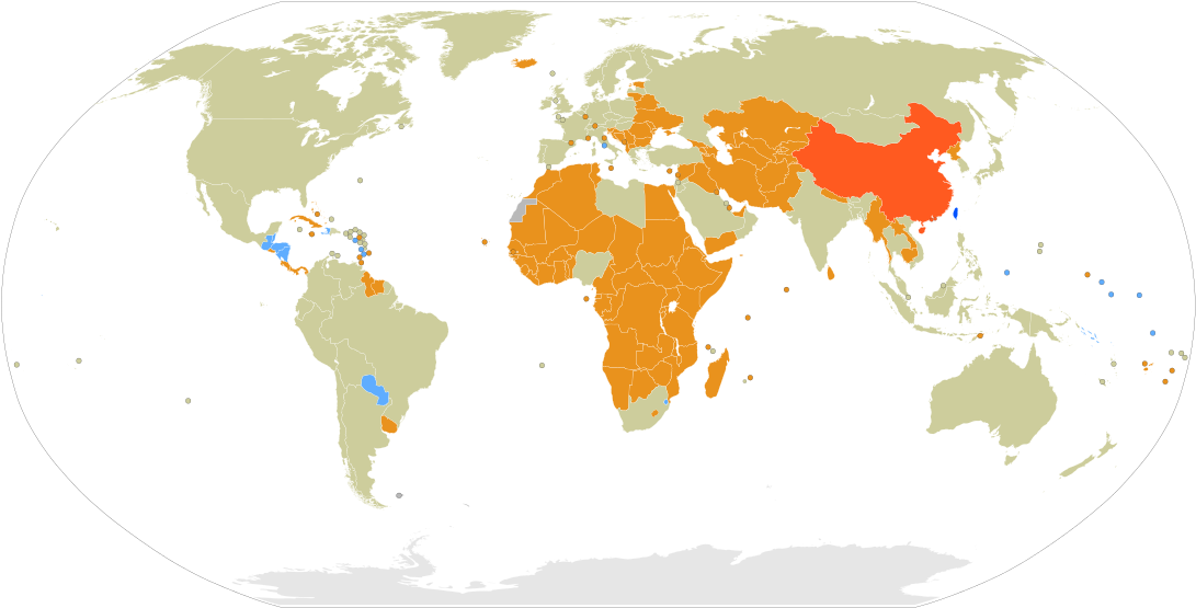 One China Policy Map (1200x609), Png Download
