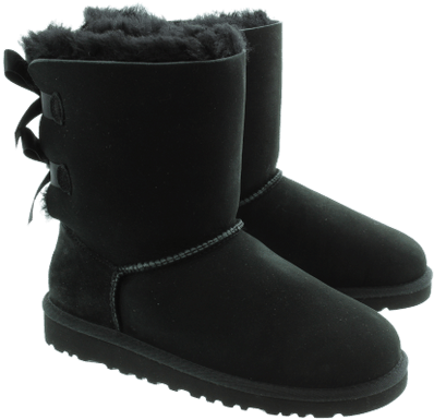 Black Ugg Winter Boots For Kids - Ugg Boots Bailey Uk (400x400), Png Download
