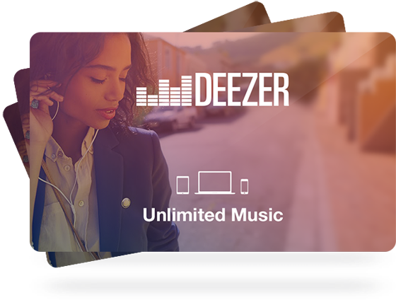 Deezer Gift Card - Deezer Gutschein (560x424), Png Download