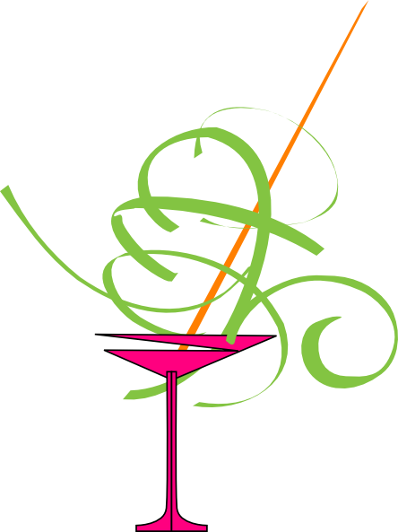 How To Set Use Colored Mixed Drink Clipart - Glass Of Cocktail Clipart Png (444x593), Png Download