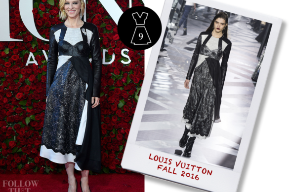 Cate Blanchett In Louis Vuitton Fall - Beacon Theatre (585x390), Png Download