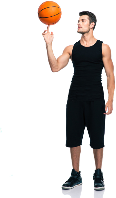 Basketball Training - Basketball Spinning Full Body (480x720), Png Download