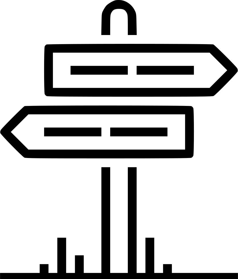 Road Signpost - - Icon (836x980), Png Download