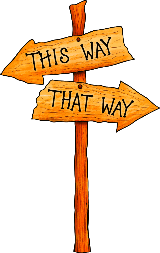 Signpost - Clip Art Sign Post (634x1000), Png Download
