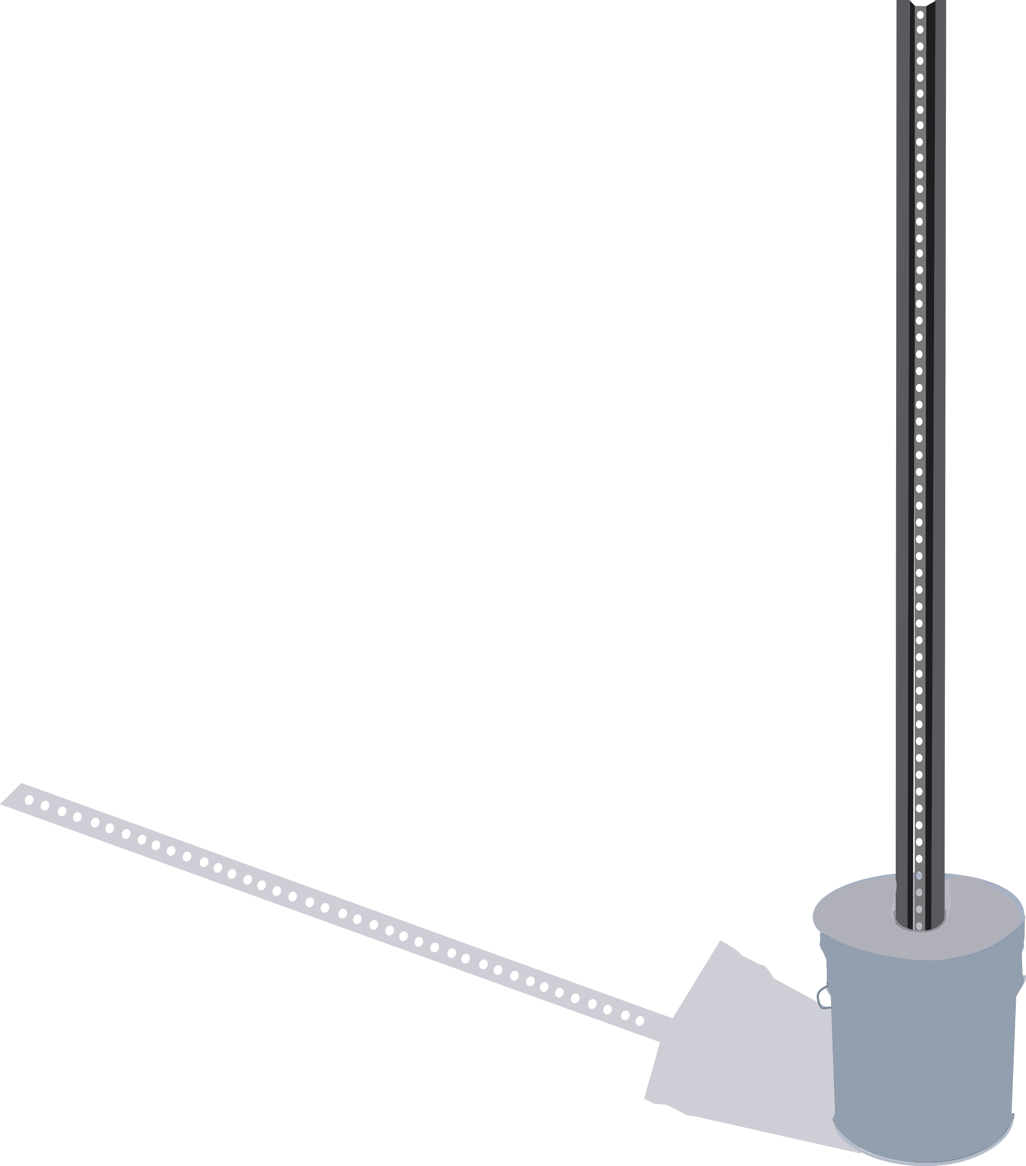 This Free Icons Png Design Of Signpost In Cement Bucket (2111x2400), Png Download