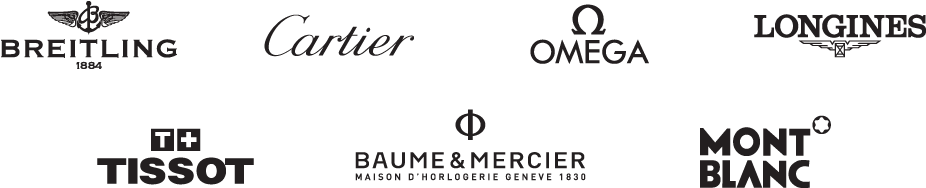 Breitling Cartier Tissot Rolex Omega Mont Blanc - Luxury Goods (960x330), Png Download