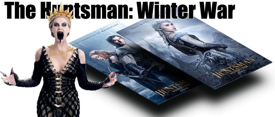 The Sequel Brings Back Charlize Theron As The Evil - Huntsman Winter's War Evil Queen Vs Ice Queen (892x417), Png Download