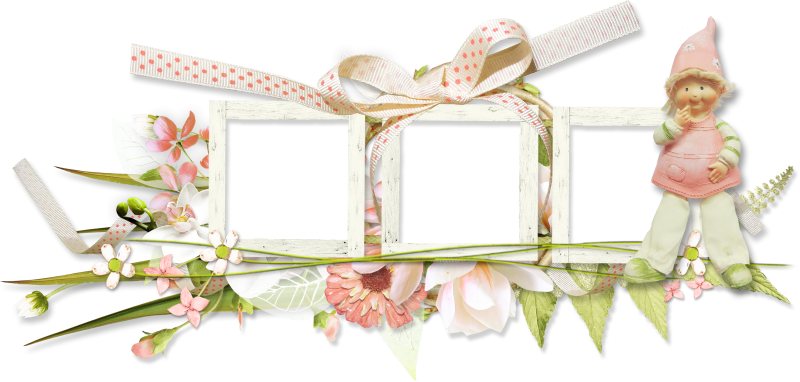 Flower Border Png, Frame Clipart, Png Photo, Psp, Scrapbooking, - Cadre Frames Png (800x382), Png Download