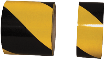 X Warning Tape Reflective 4,5 Cm - Triangle (402x386), Png Download