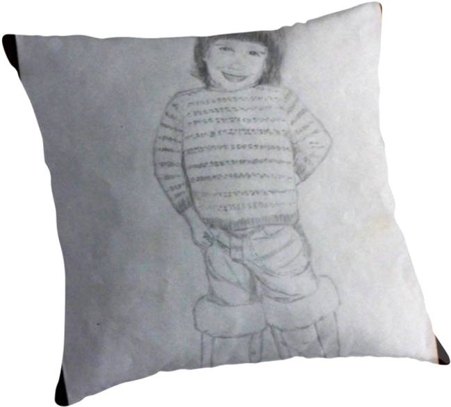 Libby In Ugg Boots&quot - Cushion (875x875), Png Download