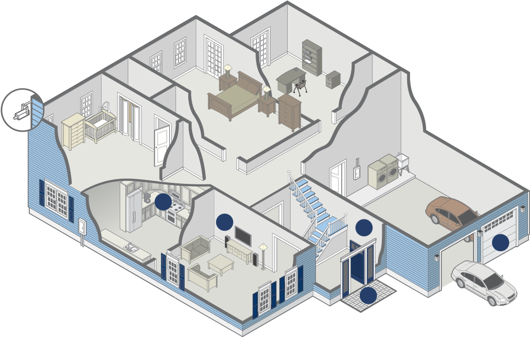 Echo Dot Integration - Floor Plan (1109x706), Png Download