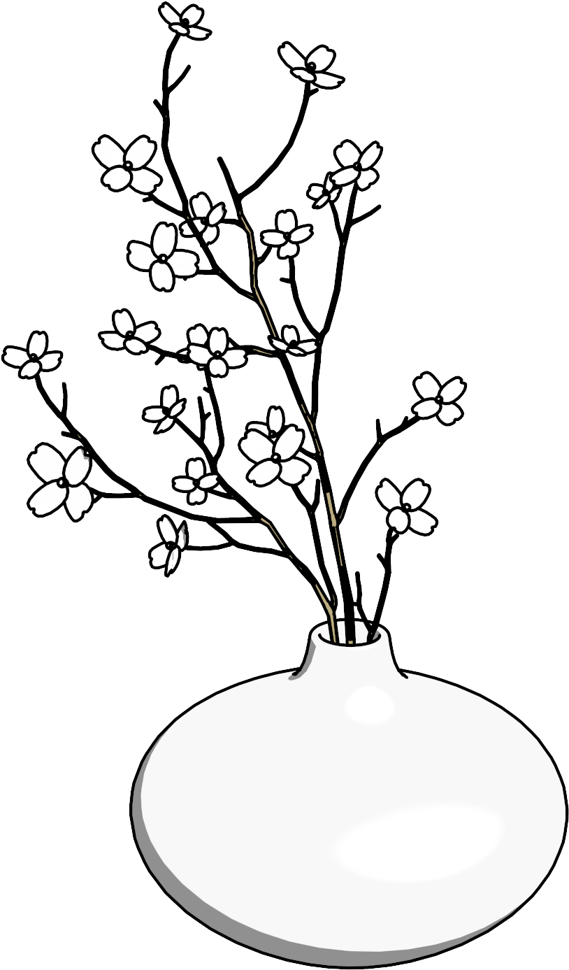 Flowers Png Clipart - Line Art (2000x1500), Png Download