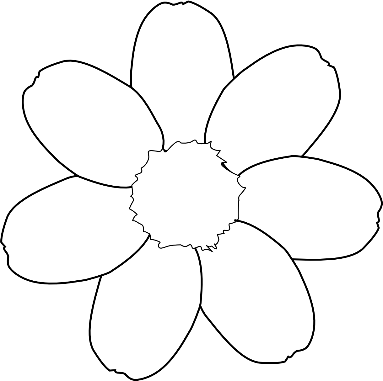 Daisy Flower Black White Line Art Tattoo Clip Art - Flower (1331x1319), Png Download