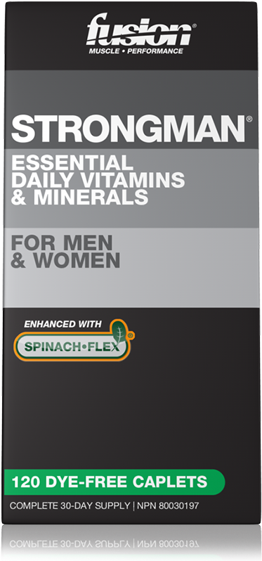 Strongman - 3-pack - Vitamin (1000x848), Png Download