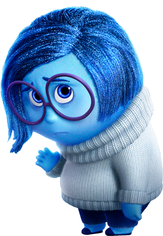 Sadness Clipart Inside Out - Sadness Inside Out Clipart (576x795), Png Download