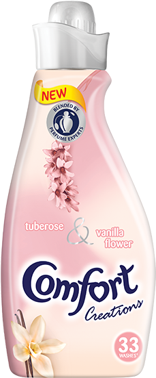 Tuberose & Vanilla - Comfort Creations Fabric Conditioner (400x590), Png Download