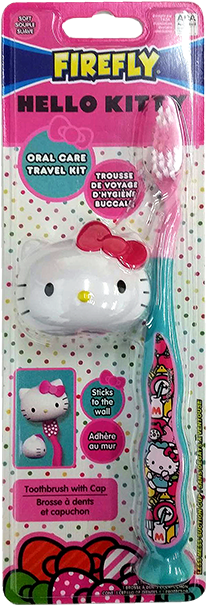 Hello Kitty Suction Toothbrush With Head Cover - Firefly Hello Kitty Toothbrushes (3) (604x604), Png Download