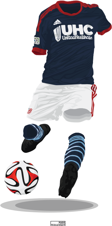New England Revolution 2014-15 - Jumping (630x819), Png Download