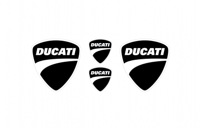 Ducati Black Emblems - Emblem (400x350), Png Download