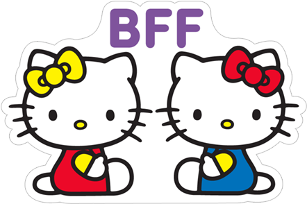 Viber Sticker «hello Kitty Valentines» - Hello Kitty (490x317), Png Download