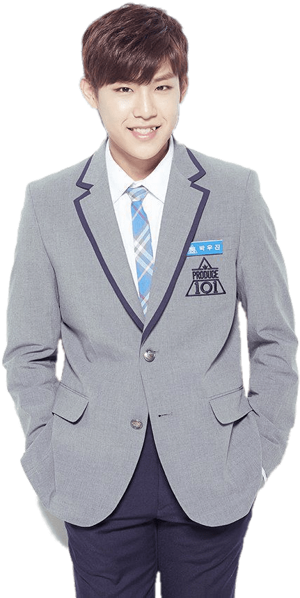 Download - Produce 101 Woo Jin (600x900), Png Download
