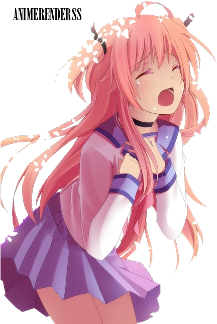 Anime Render 63 By Animerenderss On Deviantart - Crying Anime Girl Kawaii (500x646), Png Download
