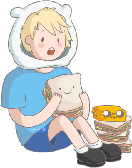 Adventure Time Fond D'écran Entitled Finn And Jake - Special Sentient Sandwich (500x625), Png Download