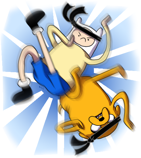 Adventure Time With Finn And Jake Images Ninjas Wallpaper - Finn And Jake Ninja (484x523), Png Download