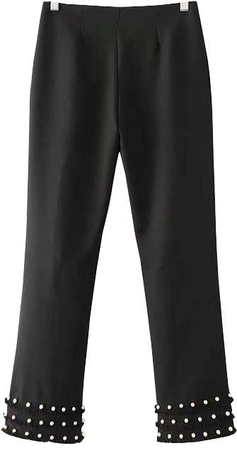 3637644 - Girls Black Pants (479x672), Png Download
