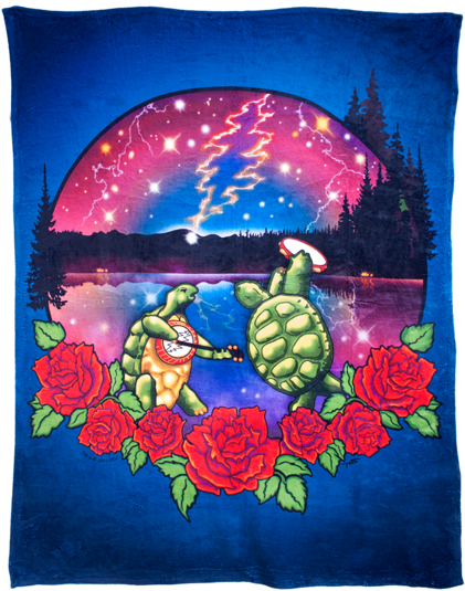 Grateful Dead Terrapin Lake Coral Fleece Blanket - Grateful Dead Terrapin Art (550x550), Png Download