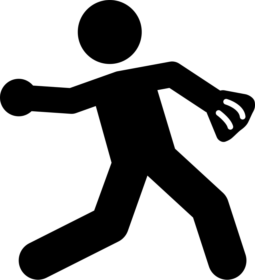 Softball Player - - Softball Icon (894x981), Png Download