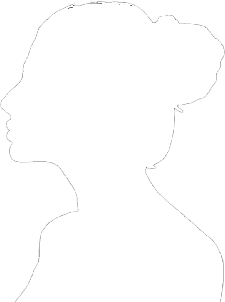 Silhouette Sticker - Woman (1024x1149), Png Download