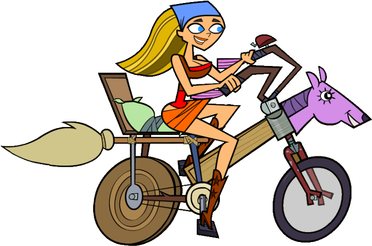 Lindsay's Bike - Total Drama Lindsay Run (800x531), Png Download