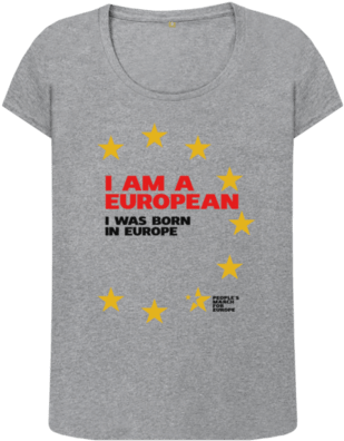 I Am A European V2 - T-shirt (480x506), Png Download