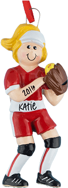 Girl Softball Player With Blonde Hair - Softball (400x400), Png Download