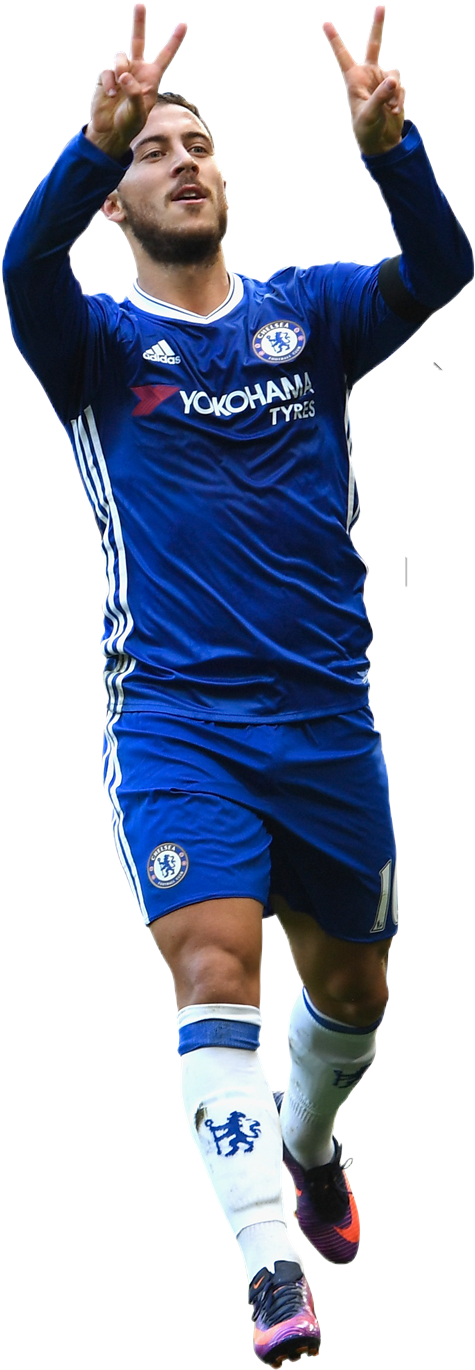 Eden Hazard - Chelsea - Eden Hazard Render 2017 (513x1400), Png Download
