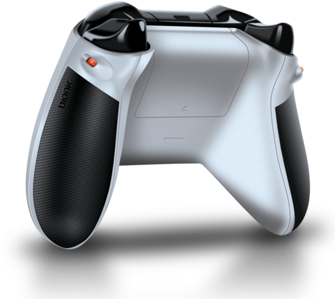 Bionik Quickshot White On Xbox One Controller Rear - Bionik Quickshot For Xbox One (480x480), Png Download