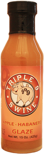 Triple 9 Swine Apple-habanero Glaze 15 Oz - Habanero (601x600), Png Download