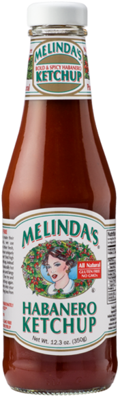 Melinda's Habanero Ketchup - Melinda's Pepper Sauce, Extra Hot - 5 Fl Oz Bottle (600x600), Png Download