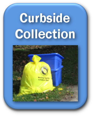 Blue Curbside Collection Button - Wellington County (314x385), Png Download