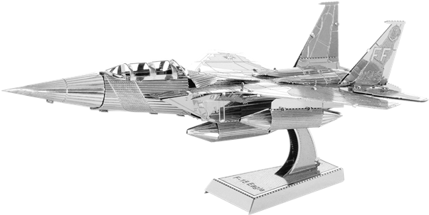 Picture Of F-15 Eagle - 3d Metal Earth Model Kit - F-15 Eagle (620x330), Png Download
