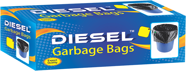 Diesel Garbage Bags - Bin Bag (1200x275), Png Download