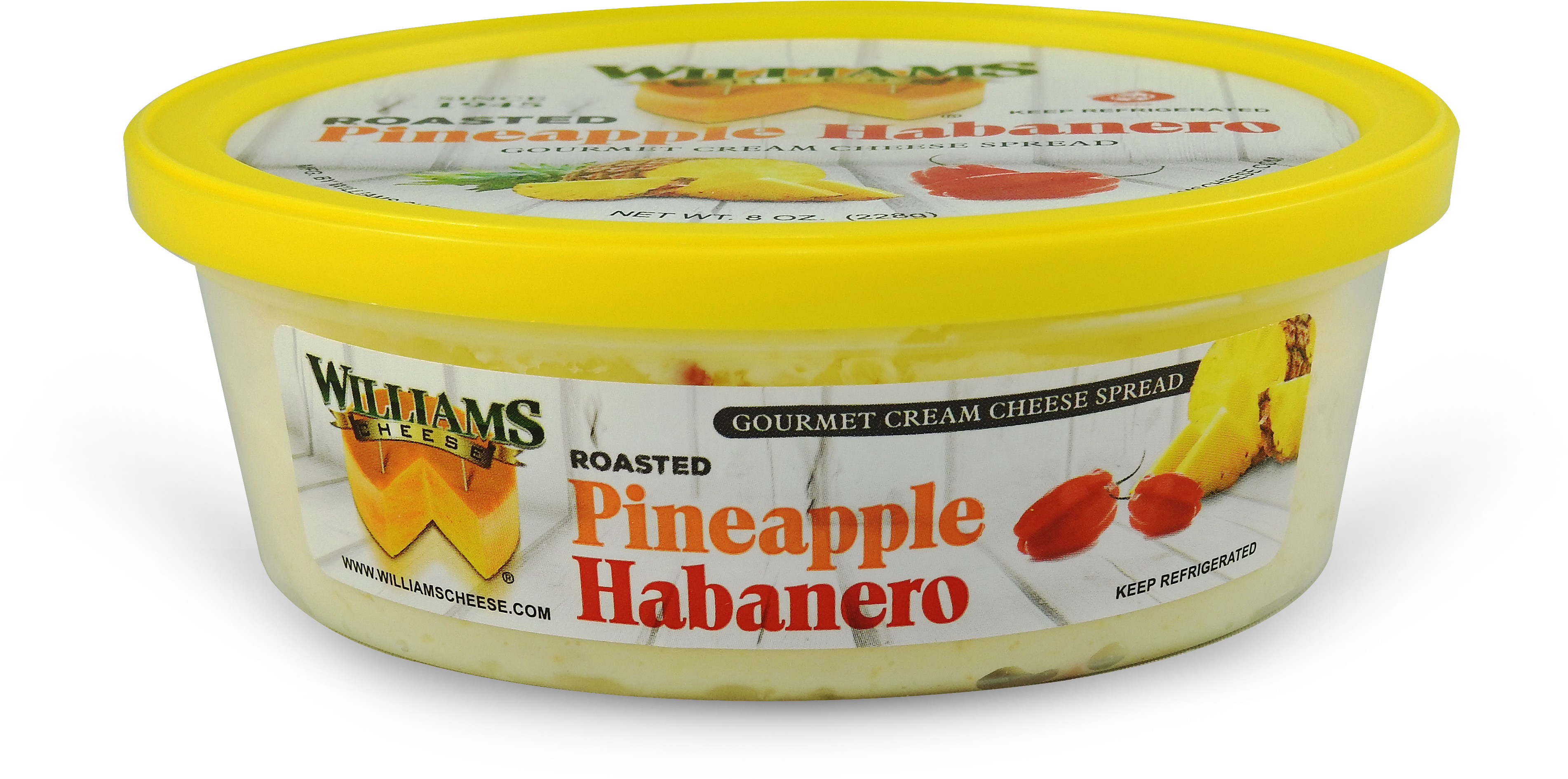 Roasted Pineapple Habanero Cream Cheese Spread 8 Oz - Cream Cheese (4608x3456), Png Download