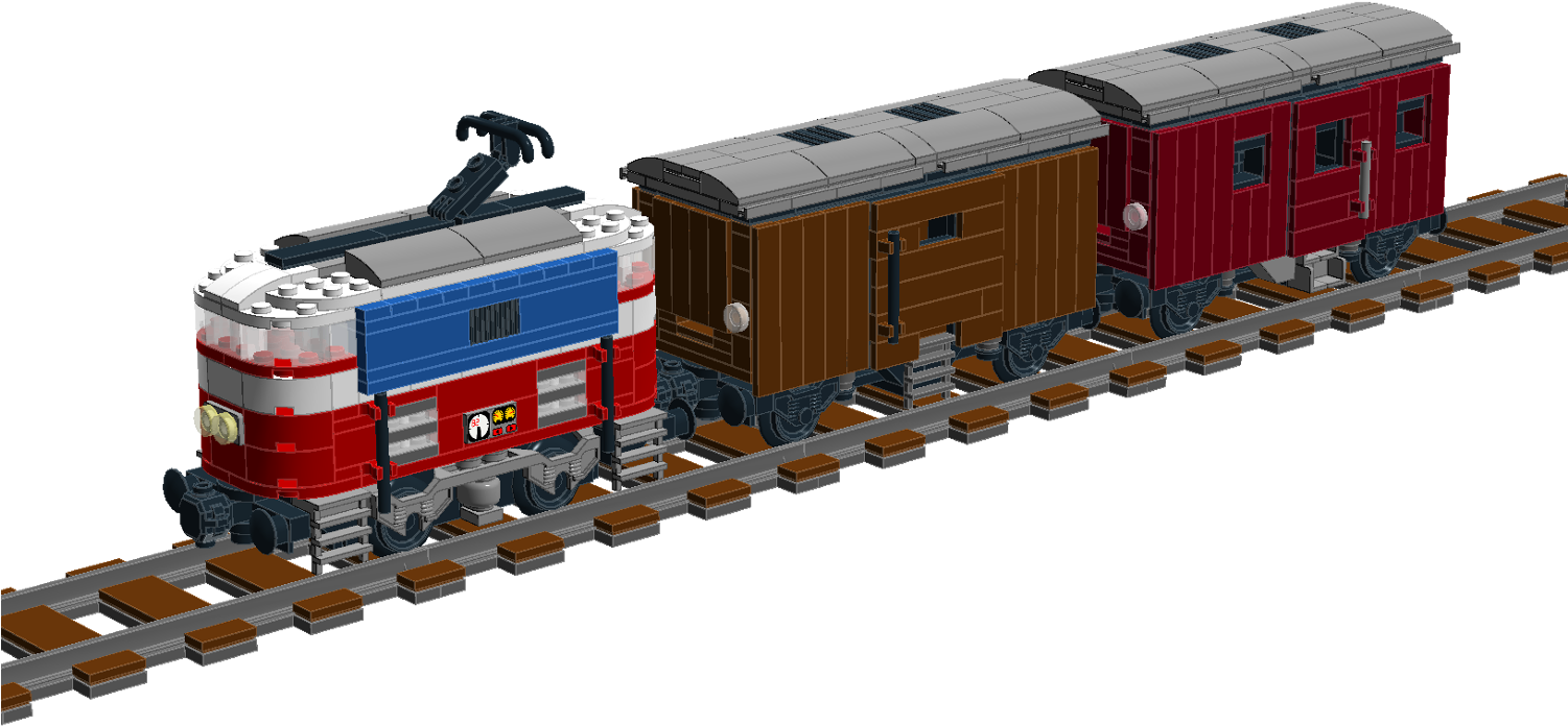 Elektrik Lokomotive With Waggons - Freight Train Png (1500x828), Png Download