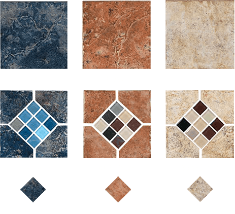 Geosheen - Npt Geosheen 6x6 Blue Pool Tile (463x422), Png Download