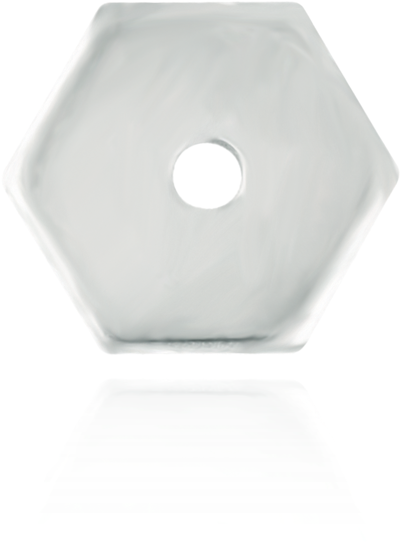 14k Hexagon Shape Plates - Vase (1500x1500), Png Download