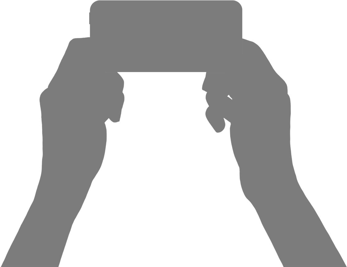Phone-3 - Silhouette (1200x922), Png Download