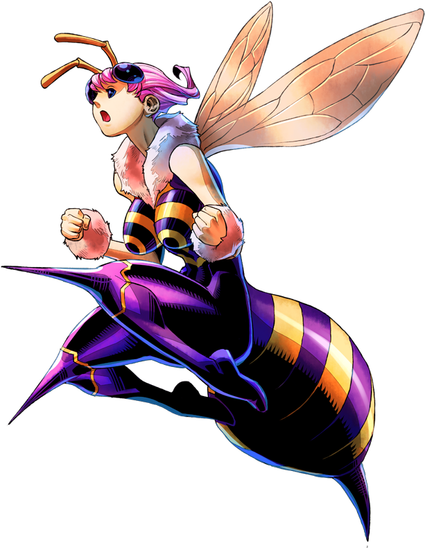 Sf Vs Ds Q-bee - Darkstalkers Resurrection Q Bee (692x871), Png Download