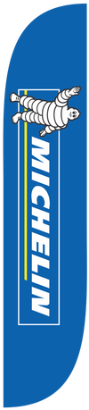 Michelin Tires Feather Flag Blue - Michelin Flag. Sfb-5500 (391x521), Png Download